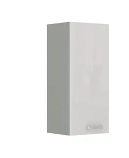 Kuchynské horné skrinky KONDELA Prado 30 G-72 horná kuchynská skrinka biela