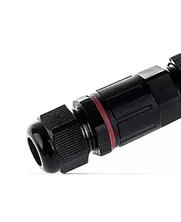 Predlžovacie káble  Vodeodolný prepojovací konektor IP68 čierna 3621