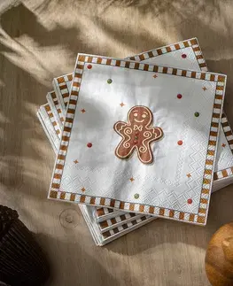 Stojany a držiaky na servítky Vianočné obrúsky Cookie I 20 szt.