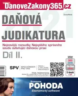 Dane, účtovníctvo Daňová judikatura (II.) - Kolektív autorov