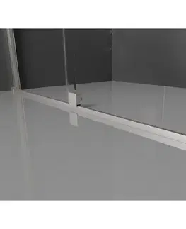 Sprchové dvere MEXEN/S - Velar Sprchová zástena posuvná Walk-in 130 x 200, grafit 8 mm, nikel kartáčovaná 871-130-000-43-97