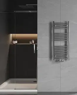 Radiátory do kúpeľne MEXEN - Ares vykurovací rebrík/radiátor 900 x 400 mm, 246 W, chróm W102-0900-400-00-01