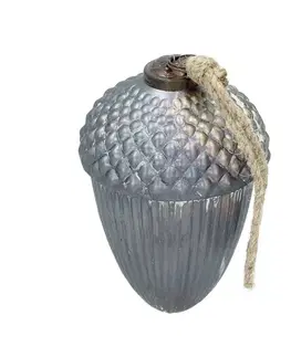 Vianočné dekorácie Ozdoba Vintage Frost 14 cm grey