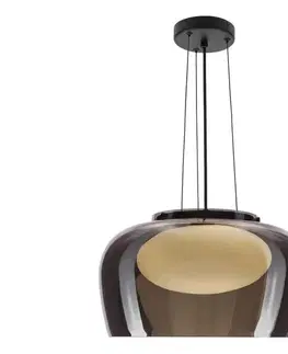 Svietidlá  Závesný luster INSIEME na lane 1xGX53/10W/230V priemer 38 cm dymovo čierny 31-50861