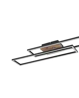 Svietidlá Globo 67208-30 - LED Stropné svietidlo DAKARI LED/30W/230V 3000K 60x80 cm čierna 67208-30