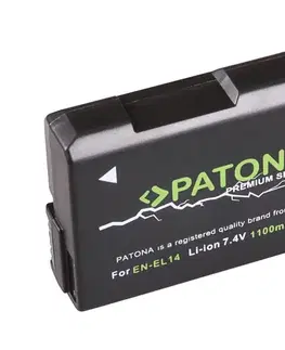Predlžovacie káble PATONA - Batéria Nikon EN-EL14 1100mAh Li-Ion Premium PT1197