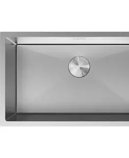 Kuchynské drezy MEXEN MEXEN - Trixo oceľový drez 1-bowl 750 x 440 mm, nerez 6415751000-01