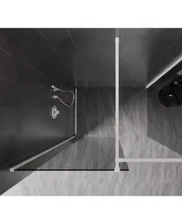 Sprchové dvere MEXEN/S - Kyoto-X Sprchová zástena WALK-IN 120 x 110, transparent 10 mm, biela 800-120-202-20-00-110-X