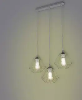 Moderné lampy do obývačky Luster Diamond Grey 4304 LW3