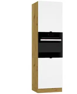 Kuchynské skrinky stojace Kuchynská skrinka Cosmo Gianna D 60 Pk/2133 P/L Biela Aljaška/Dub Artisan