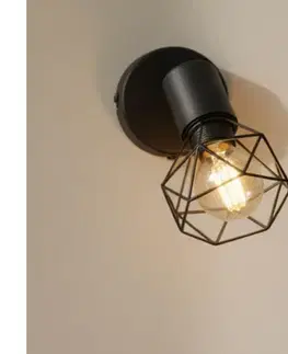 Svietidlá Brilagi - Nástenné bodové svietidlo CAGE 1xE14/40W/230V 54802S-1-BRI