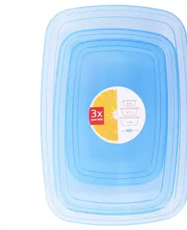 Dekorácie a bytové doplnky Sada nádob JUST BOX 0,9/1,7/2,9L 636-00