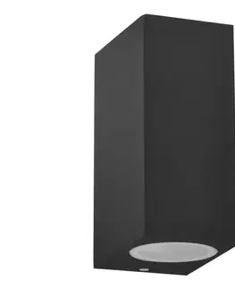 Svietidlá  Vonkajšie nástenné svietidlo BOSTON 2xGU10/10W/230V antracit 313324
