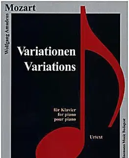 Hudba - noty, spevníky, príručky Mozart, Variationen - Wolfgang Amadeus Mozart