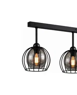 Svietidlá Keter Lighting Prisadený luster SOLO BLACK 2xE27/60W/230V 1481