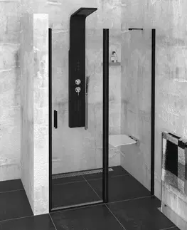 Sprchovacie kúty POLYSAN - ZOOM BLACK sprchové dvere 1300, číre sklo ZL1313B