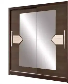 Šatníkové skrine Skriňa Denver D02-20 s lar/d son 200 cm