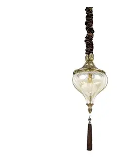 Svietidlá Ideal Lux - Luster na reťazi HAREM 1xE27/42W/230V pr. 16,5 cm mosadz 115979