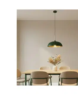 Svietidlá BRILAGI - Luster na lanku ABRAHAM 1xE27/60W/230V pr. 35 cm zelená BG72389