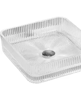 Umývadlá MEXEN - Nira sklenené umývadlo na dosku 39 x 39, transparent 24203900