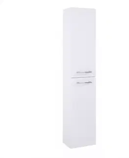 Vysoké kúpeľňové skrinky Vysoká skrinka Boa Vista New 30 2D biela