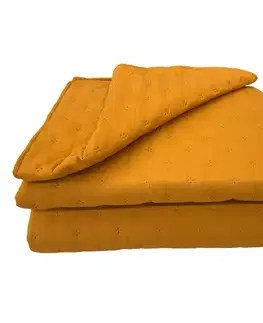 Prehozy na posteľ Prikrývka na posteľ Alma 170x220 horčicová Merkury Home