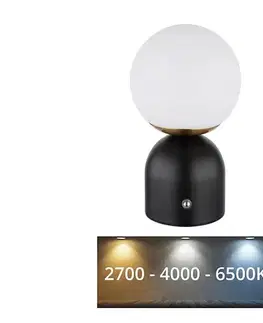 Lampy Globo 21006S - LED Stmievateľná dotyková stolná lampa JULSY LED/2,5W/3,7V čierna 21006S