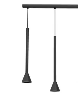 Svietidlá  Závesné svietidlo na lanku MAZZO 3xGU10/8W/230V čierne 4435