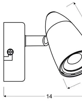 Nástenné svetlá LED nástenná lampa 4W LIBERTY chróm