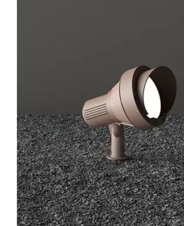 Záhradné lampy Ideal Lux - Vonkajšia lampa TERRA 1xGU10/28W/230V IP65 hnedá 163727