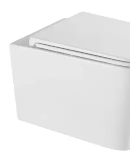 Záchody OLSEN SPA - Závesné WC ORLO TORNADO s FLAT sedadlom Soft-close OLKLT057EUQ1