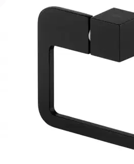 Kúpeľňové doplnky FUTURA BLACK Držiak na toaletný papier čierny 02963