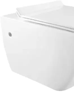 Záchody MEXEN - Vega Závesná WC misa vrátane sedátka s slow-slim, duroplast, biela 30654000