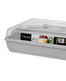 Dózy na potraviny NABBI Biscotti prenosný box na potraviny sivá