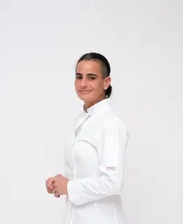 Dámske blúzky EGOCHEF Dámsky kuchársky rondon EGOchef WHITE GIRL - cvoky S