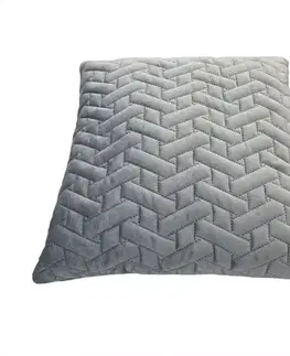 Dekoračné obliečky Obliečka velvet d8 šedá
