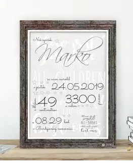 Tabuľky s venovaním (darčeky) Darček pre dieťa - Tabuľka k narodeninám pre dieťa