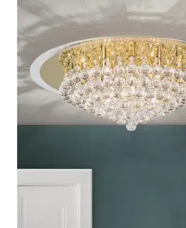 Svietidlá Orion DLU 2378/9/62-Krištáľové str. svietidlo GLORIA 9xG9/40W/230V pr.62 cm zlatá DLU 2378/9/62 gold