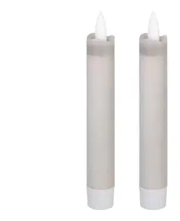Svietidlá Eglo 422223 - SADA 2x LED Sviečka ANTANABE LED/1xAAA 15 cm šedá 422223