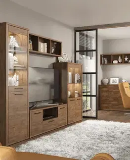 Komody KONDELA Conrad 2D dvojdverová komoda dub lefkas
