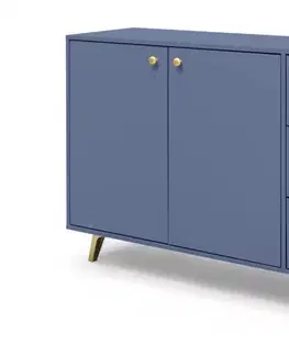Komody ArtStol Komoda SIENA 2D3S | modrá