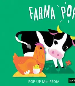Leporelá, krabičky, puzzle knihy MiniPÉDIA Farma POP POP-UP - Géraldine Cosneau