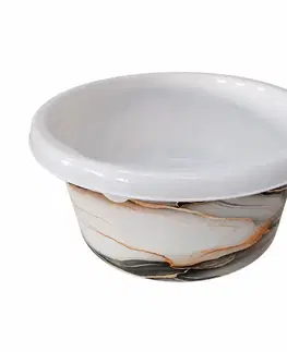 Misy a misky MAKRO - Misa 12l Čierný mramor