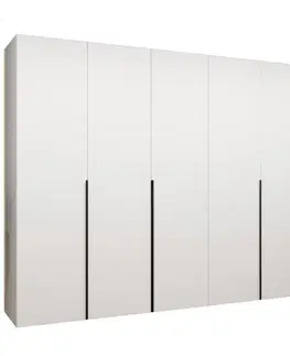Šatníkové skrine Skriňa Alicante I 300 biela/čierna