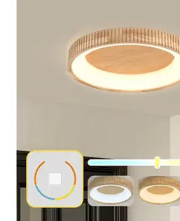 Svietidlá BRILAGI - LED stropné svietidlo FALCON WOOD MODERN LED/40W/230V pr. 60 cm, drevené BRI531