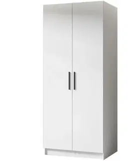 Šatníkové skrine Skriňa Gold 2d Biela/Biela