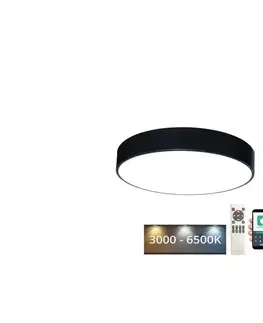 Svietidlá  LED Stmievateľné stropné svietidlo LED/50W/230V 3000-6500K čierna +dálkové ovládanie LCL7121R