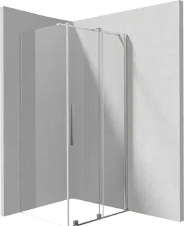 Sprchovacie kúty DEANTE - Prizma krátka ku kolmej stene/dlhá k paralelnej stene sprchovací kút, obdĺžnikový, 120x80 cm; KPN0P12S08