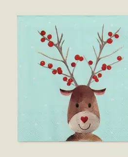 Stojany a držiaky na servítky Vianočné obrúsky Reindeer Dots 20 szt.