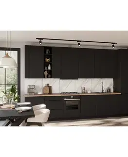 Modulový kuchynský nábytok Kuchynská linka Aria BL/BL 390 cm bez kuchynskej dosky